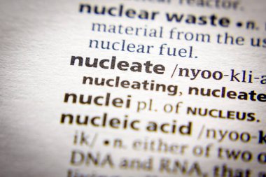 Sözlükte Nükleate sözcüğü veya tümceciği.