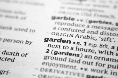 Sözlükte Kelime veya ifade Bahçe.