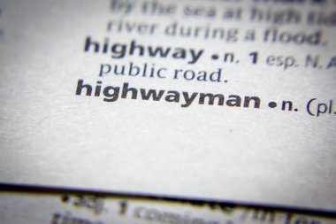 Sözlükte Word veya ifade Highwayman.