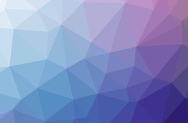 Soyut düşük poli mavi yatay arkaplan çizimi.