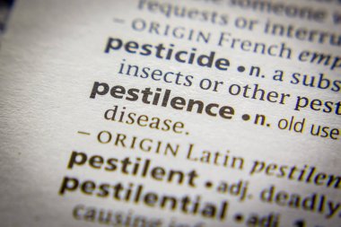 Sözlükte Sözcük veya tümcecik Veba.