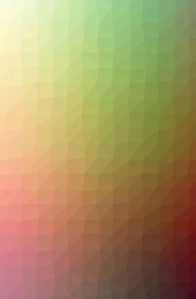 Ілюстрація абстрактного зеленого, оранжевого вертикального низького полі фону. Красивий шаблон дизайну багатокутника . — стокове фото