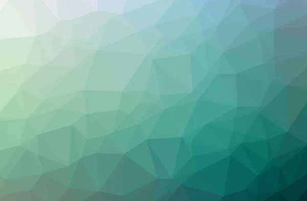 Ilustrace abstraktní modré, zelené pozadí horizontální nízké poly. Krásný mnohoúhelník návrhový vzor. — Stock fotografie