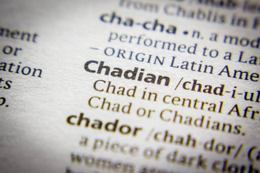 Sözlükte Kelime veya ifade Chadian.