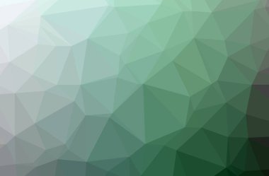 Soyut yeşil yatay düşük Poli arka plan resmi. Güzel çokgen tasarım deseni. 