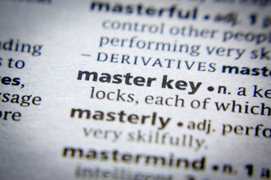 Sözlükteki sözcük veya tümcecik Ana anahtarı.