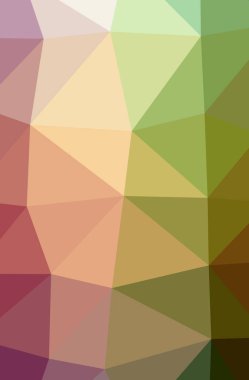 Soyut yeşil, turuncu, sarı dikey düşük Poli arka plan resmi. Güzel çokgen tasarım deseni. 