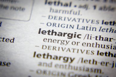 Sözlükte Letharjik sözcük veya tümcecik.