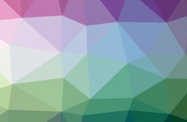 İllüstrasyon soyut mavi, yeşil, sarı yatay düşük Poli arka plan. Güzel çokgen tasarım deseni. 