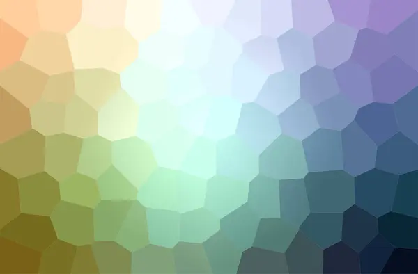 Ilustración abstracta de fondo azul y marrón Big Hexagon — Foto de Stock
