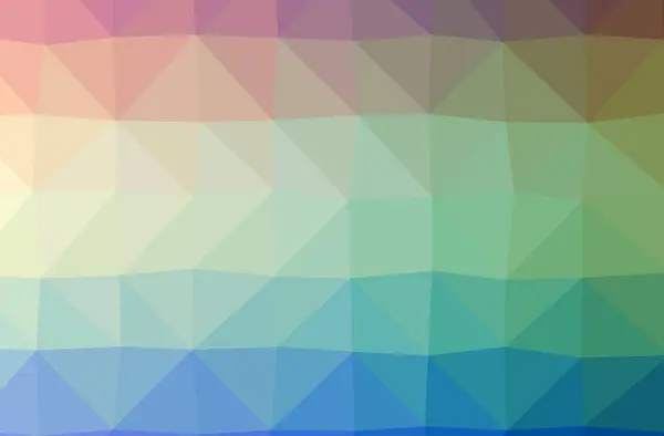 Illustratie van abstracte blauwe en oranje horizontale laag poly achtergrond. Mooie veelhoek ontwerppatroon. — Stockfoto
