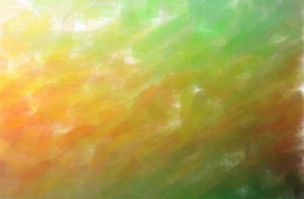 녹색, 오렌지색 워터 컬러 배경에 대한 노골적 인 삽화 — 스톡 사진