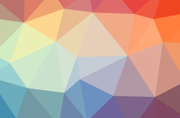 Illustration of abstract Blue, Orange, Red horizontal low poly background. Beautiful polygon design pattern. — Stock Photo, Image