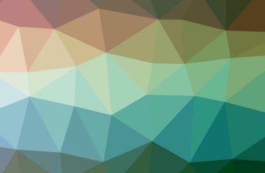 İllüstrasyon soyut mavi, yeşil yatay düşük Poli arka plan. Güzel çokgen tasarım deseni. 