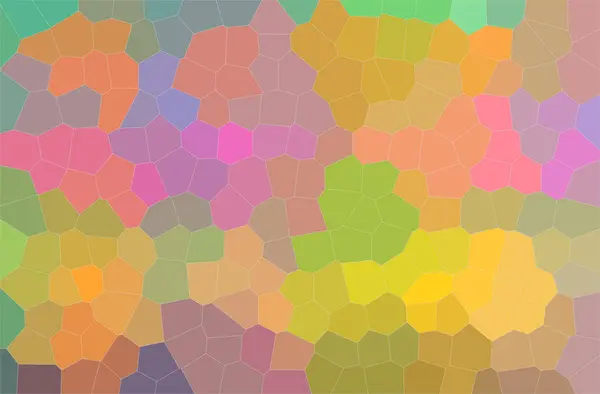 Illustration abstraite de fond hexagonal vert, orange — Photo