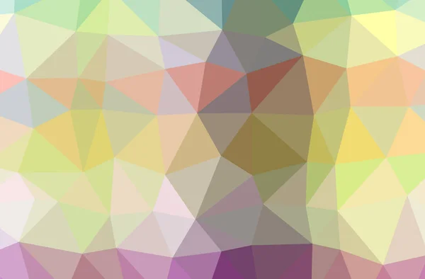 Ilustração do abstrato Verde, Laranja, Amarelo horizontal baixo fundo poli. Belo padrão de design de polígono . — Fotografia de Stock