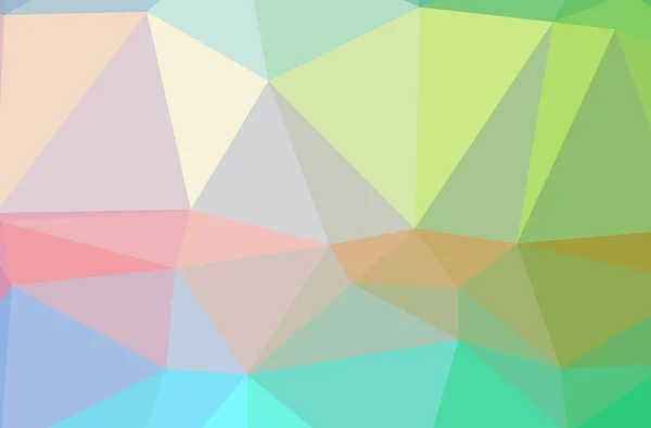 Illustration of abstract Blue, Green, Yellow horizontal low poly background. Beautiful polygon design pattern. — Stock Photo, Image