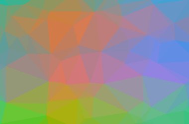 Mavi, yeşil ve sarı yatay düşük Poli arka plan resmi. Güzel çokgen tasarım deseni. 