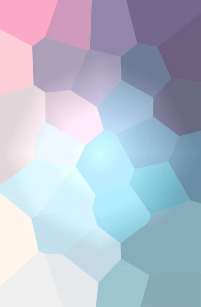 Abstract illustration of blue, green and red Giant Hexagon background