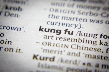 Sözlükte kelime veya ifade Kung fu.
