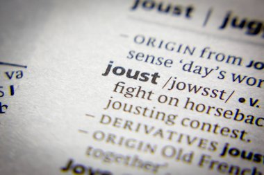 Sözlükte kelime veya ifade Joust.