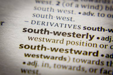 Sözlükte Güney-batılı sözcük veya tümcecik.