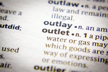 Sözlükteki sözcük veya tümcecik Çıkışı.