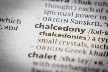 Kelime ya da ifade Chalcedony ve sözlükteki tanımı
