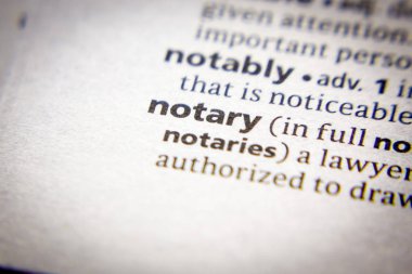 Sözcük veya cümle Noteri ve sözlükteki tanımı