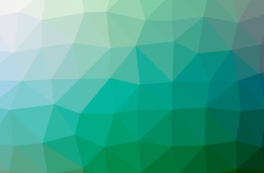 Soyut mavi, yeşil yatay düşük polimer arkaplan. Çok güzel bir çokgen dizaynı. İhtiyaçlarınız için faydalı.