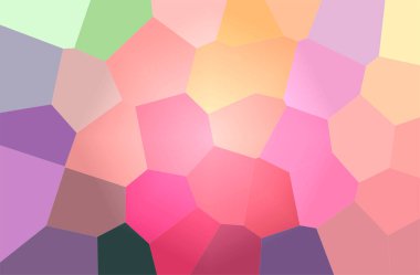 Mavi, yeşil, kırmızı Dev Hexagon arkaplanının soyut çizimi.