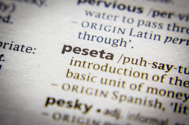 Sözlükte Peseta sözlüğü