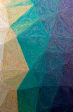 Mavi ve kahverengi renkli Impasto arkaplanının soyut çizimi.