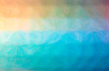 Mavi ve kahverengi mum boya kalemi arkaplanının soyut çizimi.