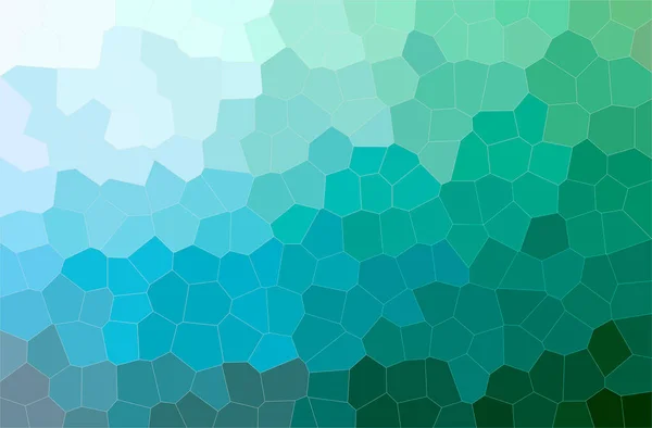 Abstrakte Darstellung Von Blauem Und Grünem Mittelgroßen Hexagon Hintergrund — Stockfoto