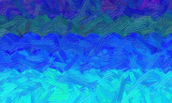 青い丸毛ブラシオイルペイントの背景 デジタル作成 — ストック写真