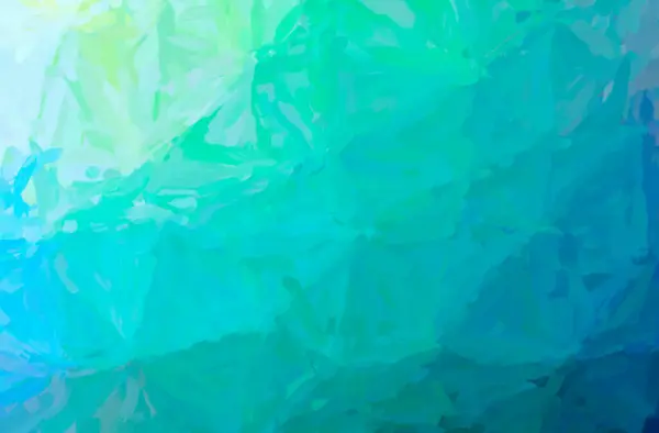 Abstracte Illustratie Van Blauwe Groene Impressionistische Impasto Achtergrond — Stockfoto