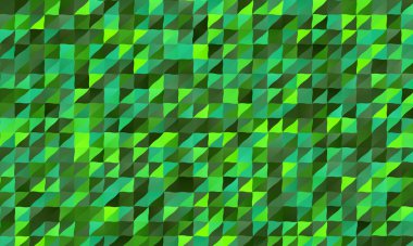 Koyu yeşil çokgen soyut arka plan. İhtiyaçlarınız için harika illüstrasyon.