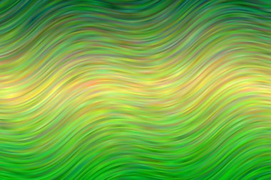 Hoş yeşil ve sarı dalgalar soyut vektör arkaplanı.