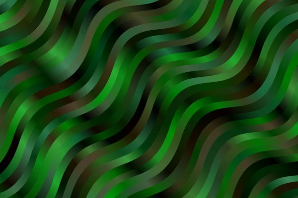 Barevné Zelené Černé Vlny Abstraktní Vektorové Pozadí — Stockový vektor