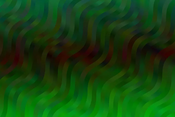 Bastante verde y negro ondas fondo vector abstracto. — Vector de stock