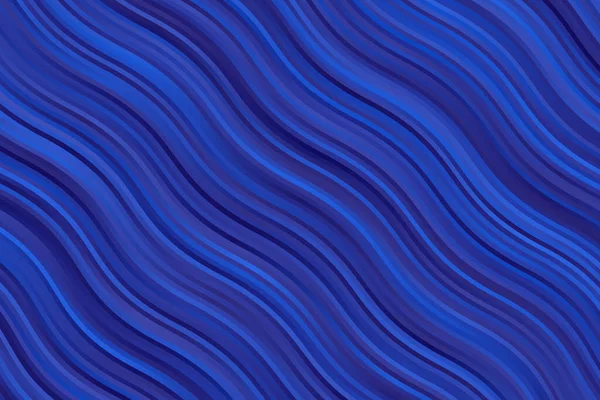 Pretty Dark Blue Vlny Abstraktní Vektorové Pozadí — Stockový vektor
