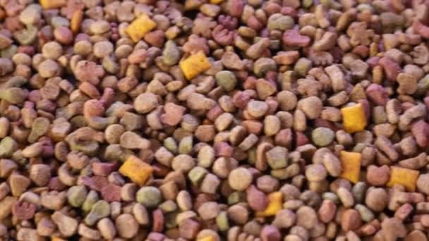 Aliments Colorés Pour Animaux Secs — Video