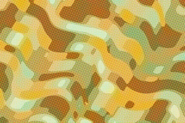 Brown Waves Paint Dots Background Digitally Created — Stock Photo, Image