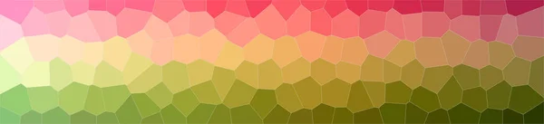 Illustration Red Green Middle Size Hexagon Banner Background Digitally Generated — Stock Photo, Image