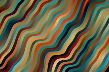 Turuncu, kırmızı ve mavi dalgalar soyut arkaplan. İhtiyaçlarınız için harika illüstrasyon.