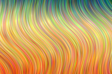 Turuncu, sarı ve yeşil dalgalar soyut arkaplan. İhtiyaçlarınız için harika illüstrasyon.