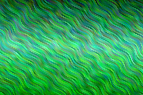 漂亮的绿色和浅绿色波浪抽象矢量背景 — 图库矢量图片