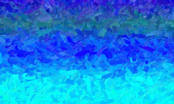 Mavi büyük renk varyasyonu impasto arkaplanı, dijital olarak oluşturuldu.