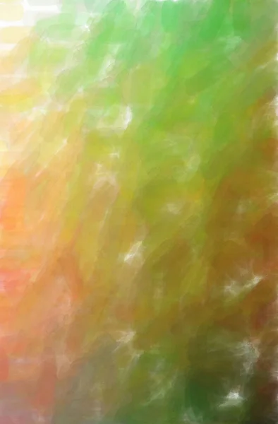 Abstraktní Ilustrace Zeleného Oranžového Akvarelu Pozadí — Stock fotografie
